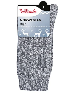 Zimní unisex ponožky model 22373987 STYLE SOCKS  šedá - Bellinda