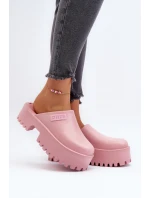 Dámské žabky s masivní podrážkou Big Star model 21649453 Růžové - Big Star Shoes Dámské žabky s masivní podrážkou Big Star model 21649453 Růžové - Big Star Shoes