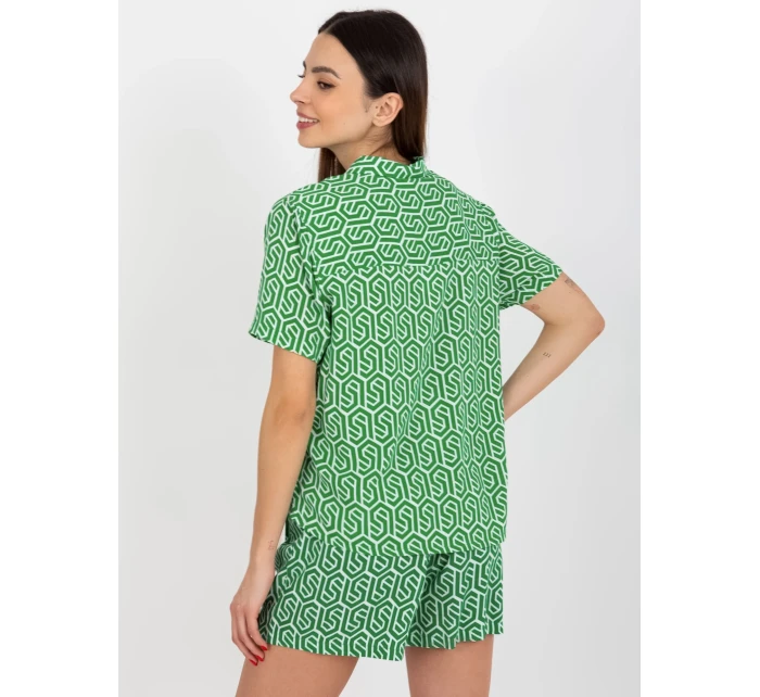 Dámská halenka model 18339303 zelená - FPrice Dámská halenka model 18339303 zelená - FPrice