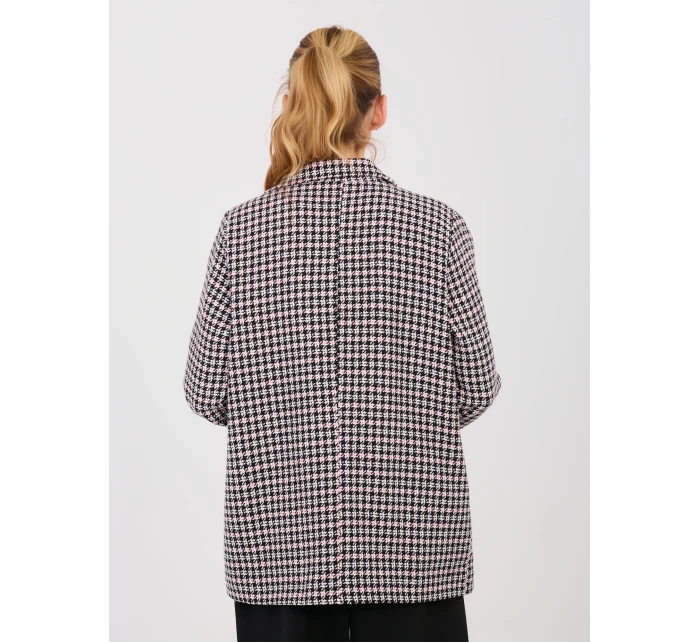 Marynarka LK MA model 21902715 czarno różowy - FPrice Marynarka LK MA model 21902715 czarno różowy - FPrice