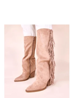 Kozačky na podpatku  model 221045 Solea