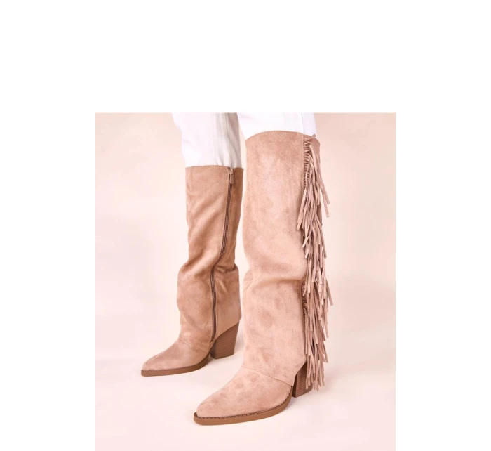 Kozačky na podpatku model 221045 Solea Kozačky na podpatku model 221045 Solea