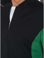 Pánská mikina na zip se stojáčkem černá model 21986041 - Dstreet