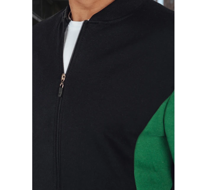 Pánská mikina na zip se stojáčkem černá model 21986041 - Dstreet