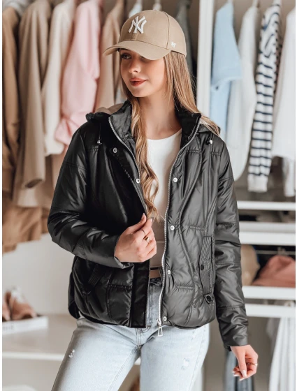 Dámská přechodná prošívaná bunda MARISSIA černá FashionStreet TY4853 Dámská přechodná prošívaná bunda MARISSIA černá FashionStreet TY4853