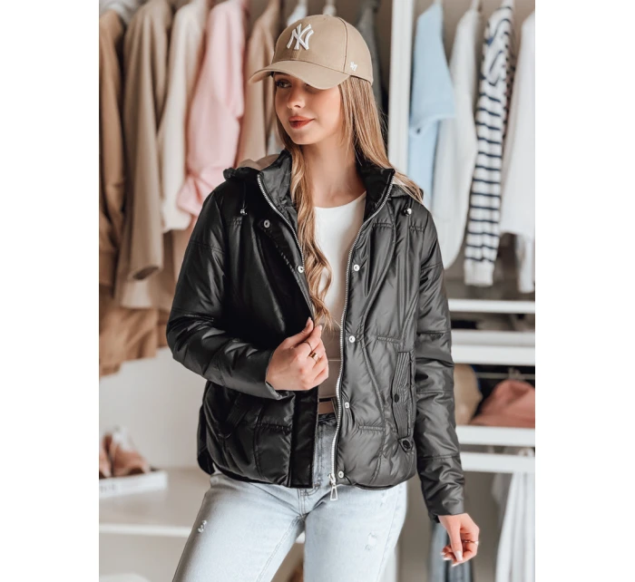 Dámská přechodná prošívaná bunda MARISSIA černá FashionStreet TY4853 Dámská přechodná prošívaná bunda MARISSIA černá FashionStreet TY4853