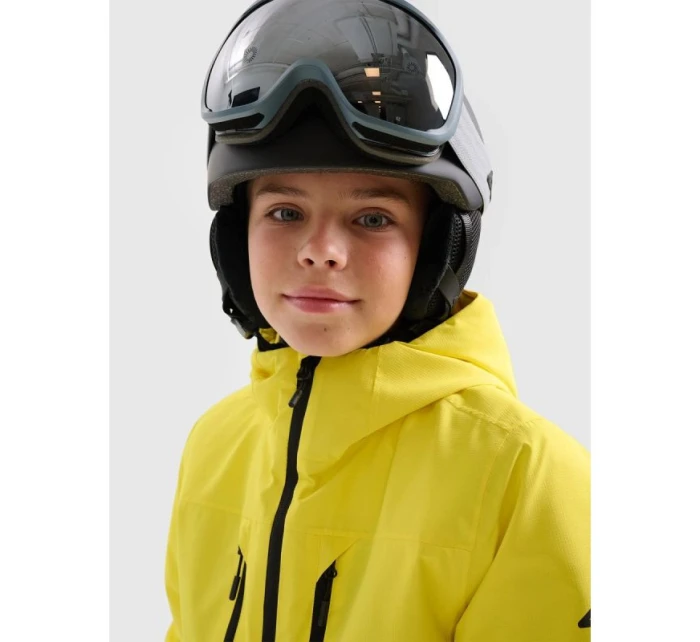 Chlapecká lyžařská bunda 10000 s membránou 4F 4FJRAW25TTJAM1042-71S