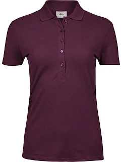 Tee Jays TJ 145 Dámské luxusní těžké strečové piqué polo 18.0145 wine