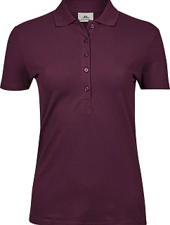 Tee Jays TJ 145 Dámské luxusní těžké strečové piqué polo 18.0145 wine