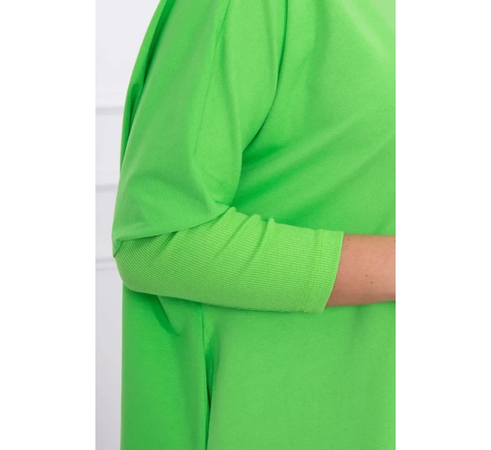 Oversize halenka světle zelená