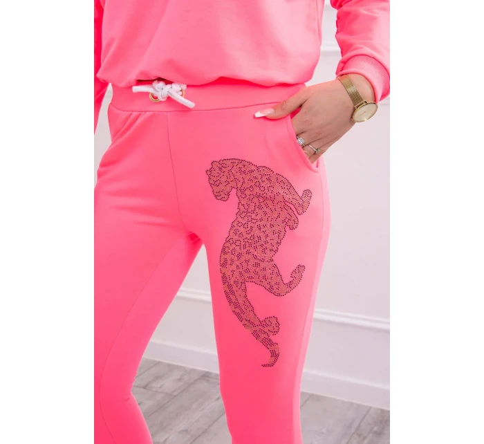 Zirkonová souprava panther set pink neon