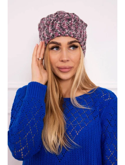 Fleecová čepice Roksana K209 purple+graphite Fleecová čepice Roksana K209 purple+graphite