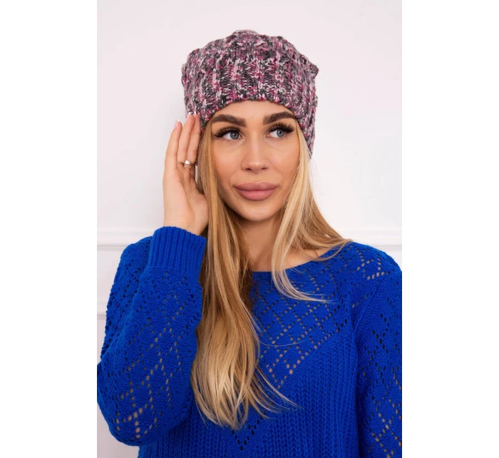 Fleecová čepice Roksana K209 purple+graphite Fleecová čepice Roksana K209 purple+graphite