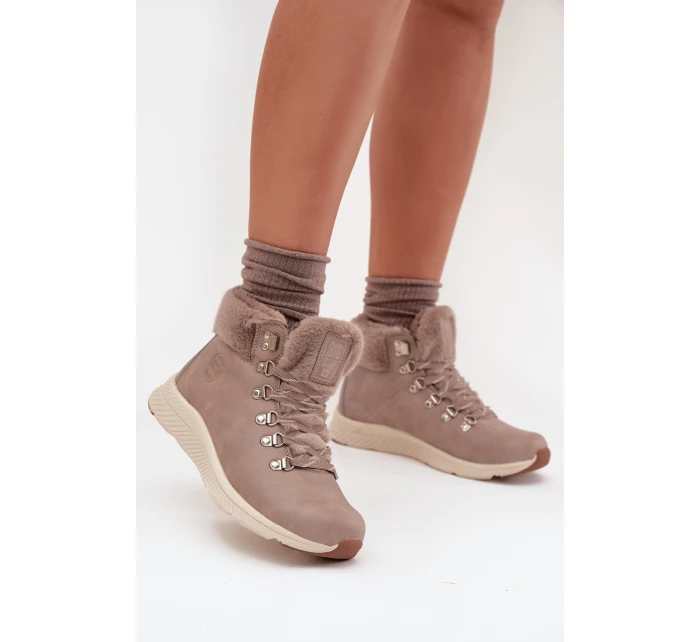 Dámské Boty S Kožešinou Big Star model 21706002 Šedé - Big Star Shoes Dámské Boty S Kožešinou Big Star model 21706002 Šedé - Big Star Shoes