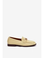 Dámské mokasíny s ozdobným detailem Žluté Rosynne Dámské mokasíny s ozdobným detailem Žluté Rosynne