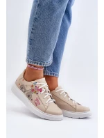 Dámské kožené tenisky Zazoo TAMARA, béžové Dámské kožené tenisky Zazoo TAMARA, béžové