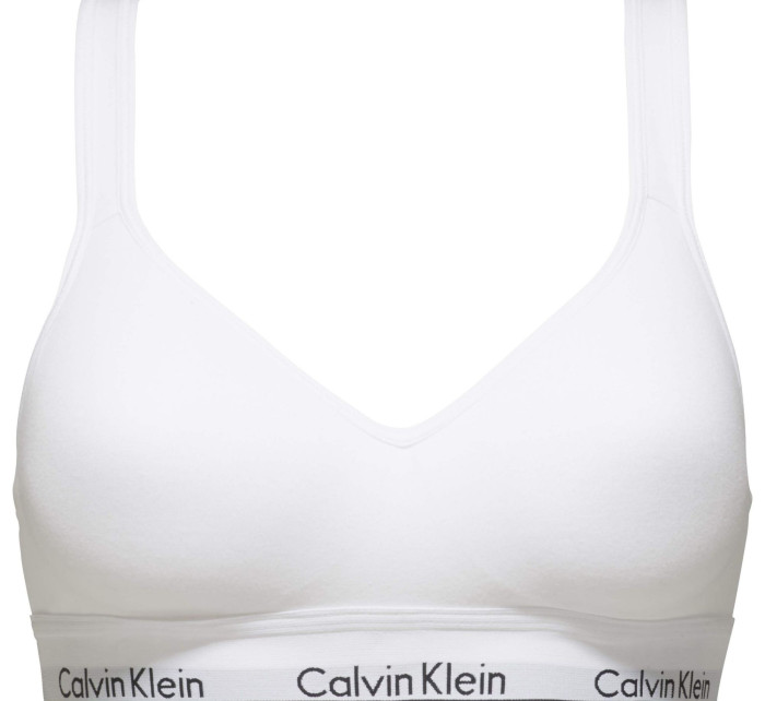 Dámská podprsenka Lift Bralette Modern Cotton 000QF1654E100 bílá - Calvin Klein