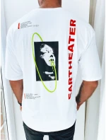 Pánské bílé tričko s potiskem FashionStreet RX5302