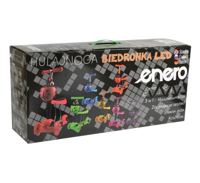 BALANCE SCOOTER 3V1 ENERO LADYBIRD GREEN