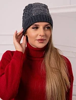 Dámská čepice Amira K359 graphite+white