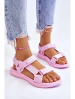 Dámské sandály Big Star model 21609167 Růžové - Big Star Shoes Dámské sandály Big Star model 21609167 Růžové - Big Star Shoes