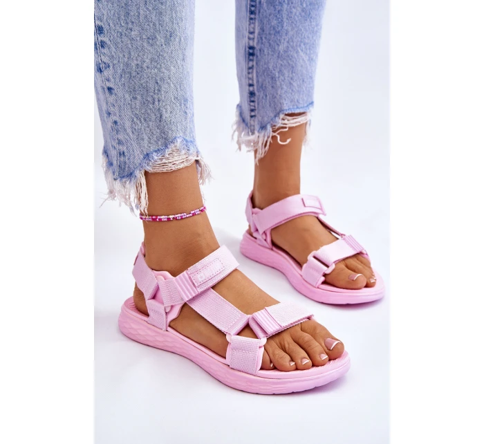 Dámské sandály Big Star model 21609167 Růžové - Big Star Shoes Dámské sandály Big Star model 21609167 Růžové - Big Star Shoes
