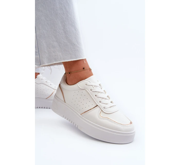 Dámské tenisky na platformě bílé Tessama Dámské tenisky na platformě bílé Tessama