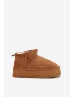 Dámské sněhule z přírodního semiše Camel model 21821905 - Boto