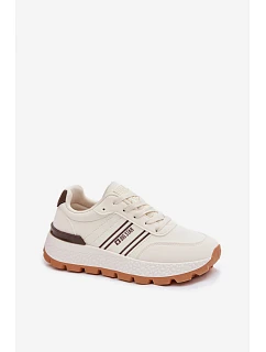 Dámské tenisky na platformě Big Star model 22042715 HiPoly System Béžové - Big Star Shoes