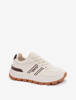 Dámské tenisky na platformě Big Star model 22042715 HiPoly System Béžové - Big Star Shoes