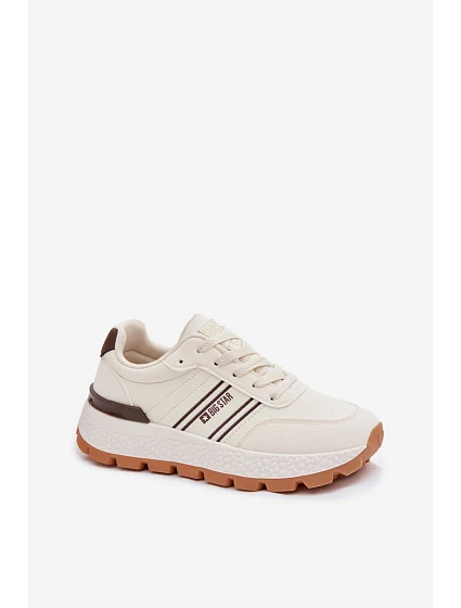 Dámské tenisky na platformě Big Star model 22042715 HiPoly System Béžové - Big Star Shoes