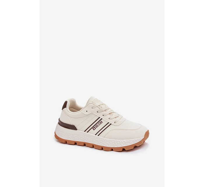 Dámské tenisky na platformě Big Star model 22042715 HiPoly System Béžové - Big Star Shoes