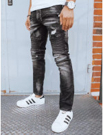 Černé pánské kalhoty Dstreet UX3815