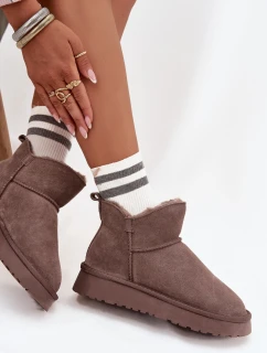 Sněhule z přírodního semiše Vinceza – hnědé