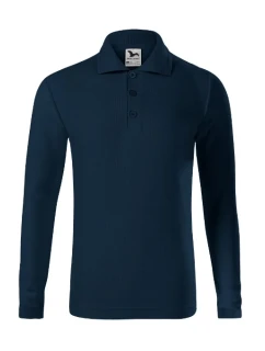 Pique Polo LS polokošile dětská námořní modrá