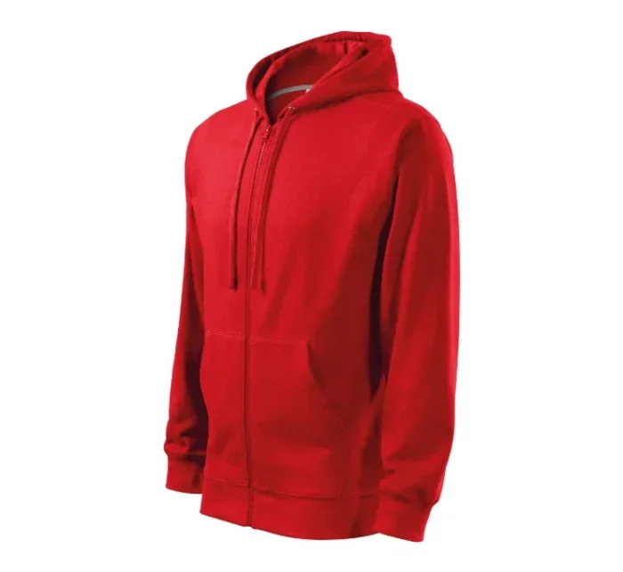 Trendy Zipper mikina pánská červená