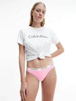 Dámské tanga D1617E -  V1U - Vínová - Calvin Klein