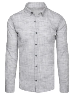 Pánská neformální šedá košile Dstreet DX2653