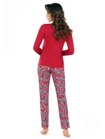Dámské pyžamo Rita wine - Donna