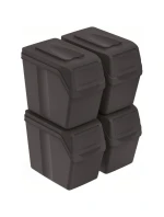 Odpadkový koš 20 l SORTIBOX SET4 PACK ANTHRACITE - konec dětské
