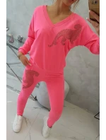 Zirkonová souprava panther set pink neon