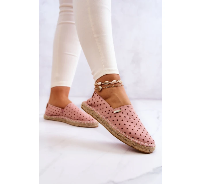 Dámské espadrilky s puntíky Big Star model 21577526 Růžové - Big Star Shoes