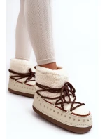 Dámské zateplené sněhule Bežové model 21637486 - Boto