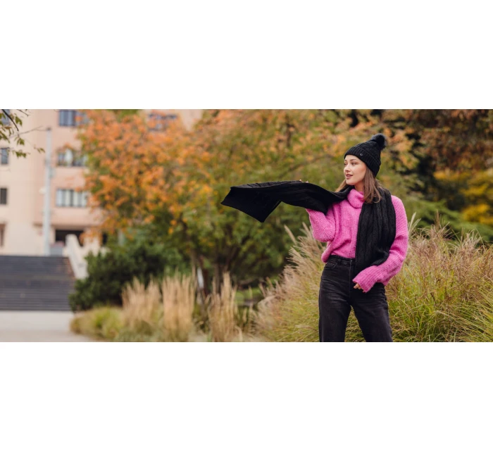 Dámský set šály a čepice Vuch Sheron Set Black