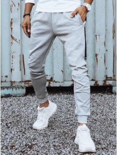 Pánské světle šedé teplákové kalhoty model 21972465 - Dstreet