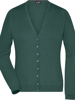 JN 660 Dámský pletený cardigan s výstřihem do V model 22487993 forest green - Daiber