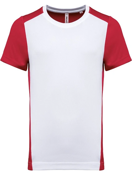 Kariban ProAct PA 4014 Pánské kontrastní sportovní tričko 20.4014 white/red Kariban ProAct PA 4014 Pánské kontrastní sportovní tričko 20.4014 white/red