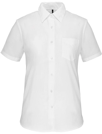 Kariban K 548 Popelínová halenka "Judith" s krátkým rukávem 20.K548 white Kariban K 548 Popelínová halenka "Judith" s krátkým rukávem 20.K548 white