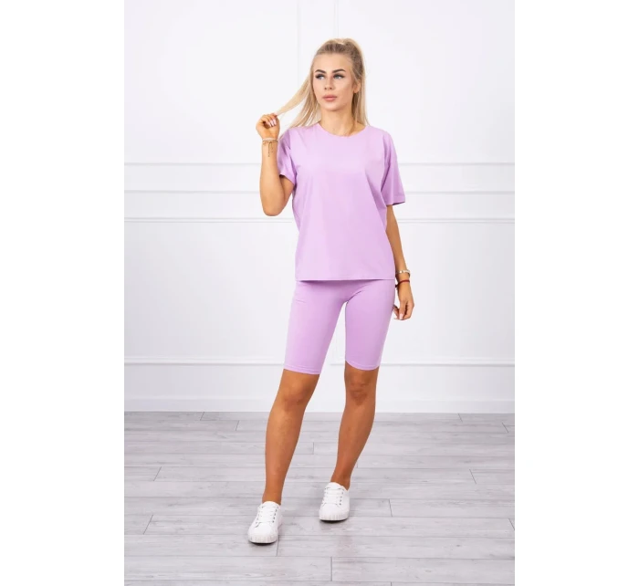 Souprava top+legíny fialová Souprava top+legíny fialová