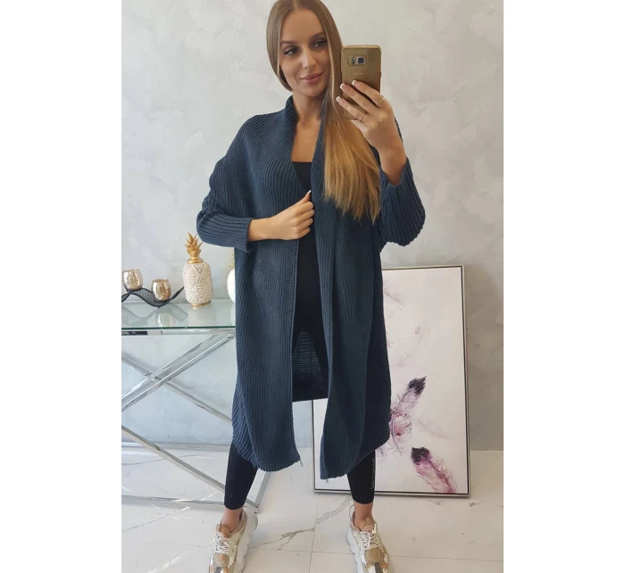 Svetr s džínovými netopýřími rukávy